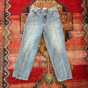 Vintage Straight High-Waist Ankle Jeans